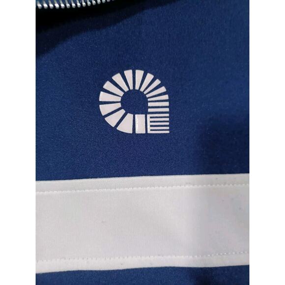 Akademiks Track Jacket Mens Sz‎ XL Blue 2 Tone White Full Zip Y2K - Picture 4 of 6